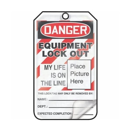 Accuform Plastic, 3 in Width, 0.31 in Height, , 25 PK MLT603LPP